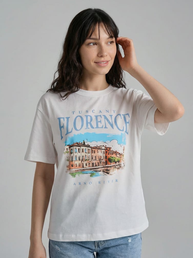 Футболка с принтом