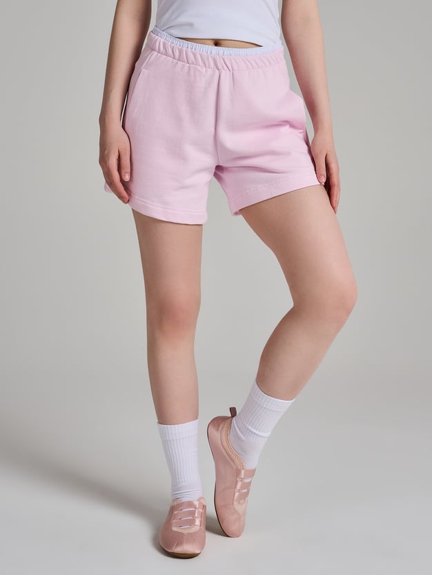 Шорты с эффектом многослойности