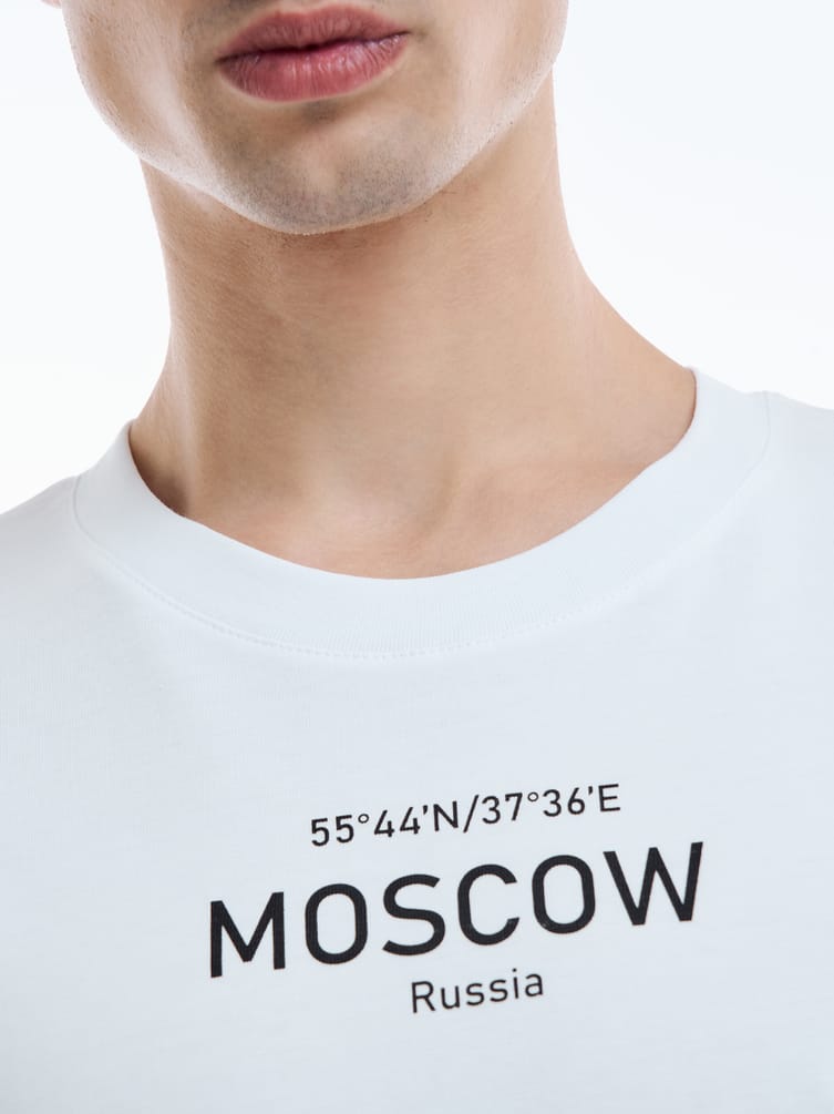 Футболка оверсайз с принтом Москва