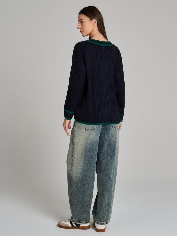 Кардиган вязаный оверсайз на пуговицах