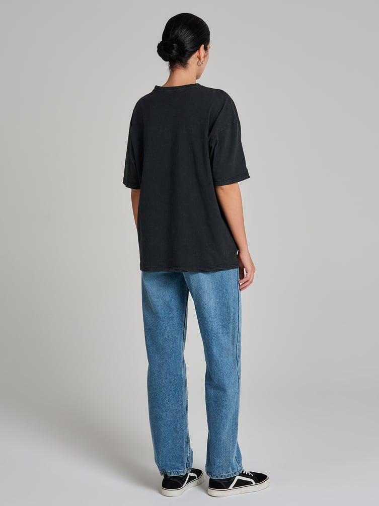 Футболка гранж с вареным эффектом