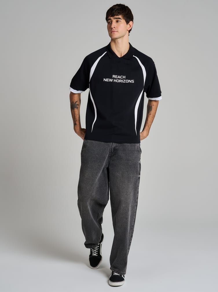 Рубашка поло с надписью