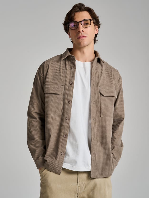 Рубашка вельветовая классическая