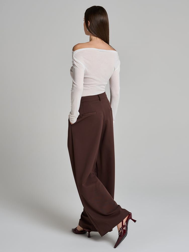 Брюки классические широкие