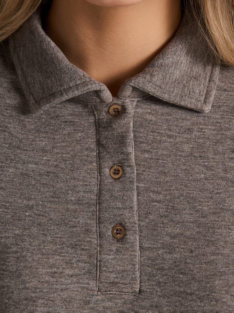 Свитшот поло без начеса