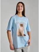 Футболка оверсайз с принтом