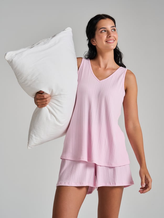 Пижама из вискозы с шортами