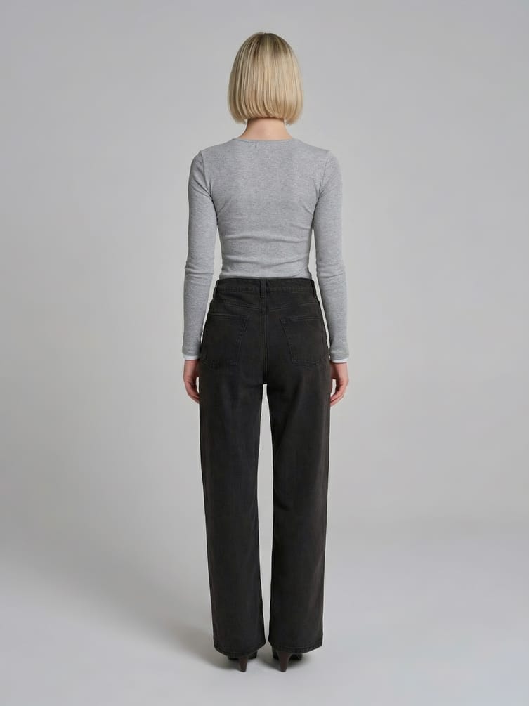 Джинсы Baggy с винтажной стиркой