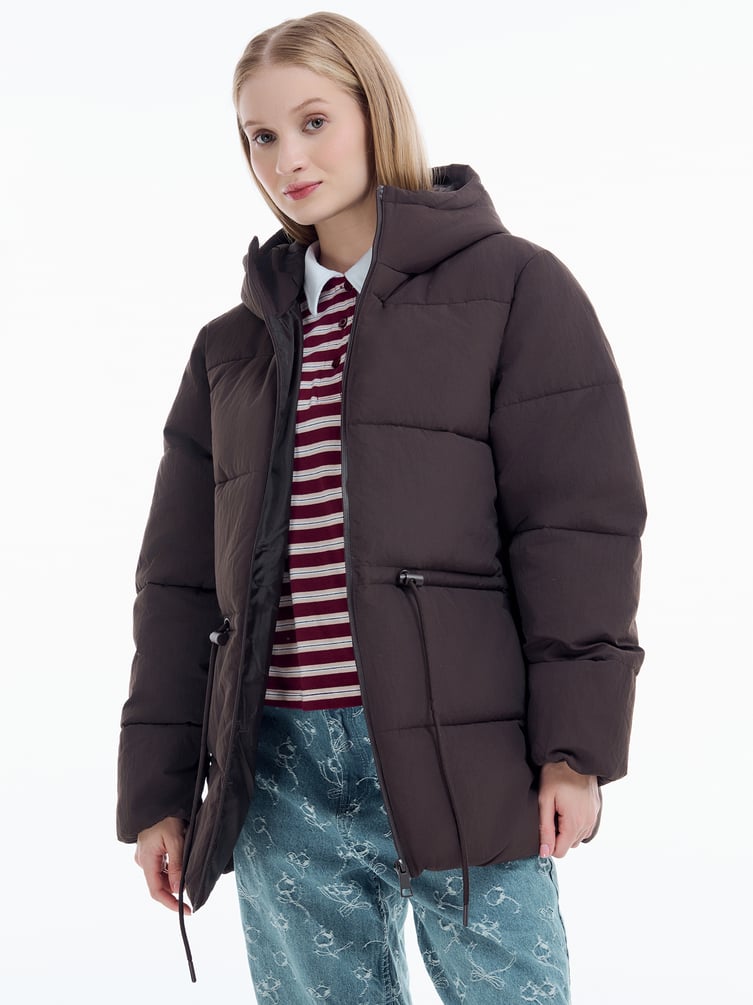 Куртка удлиненная стеганая женская