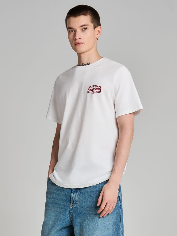 Хлопковая футболка с коротким рукавом