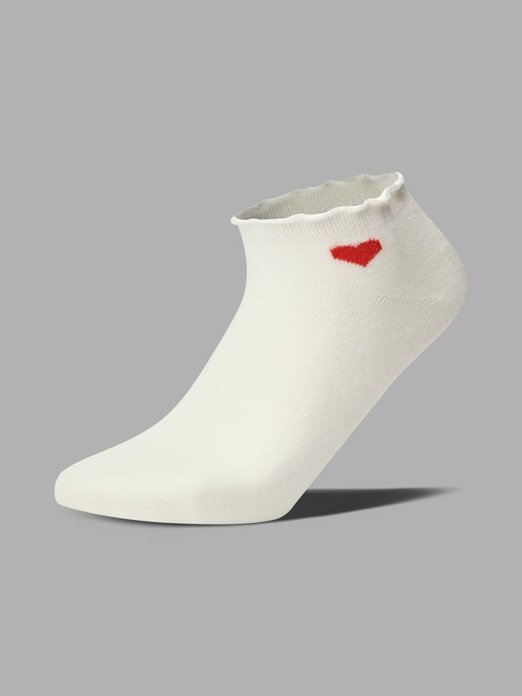 Носки - 3 пары с рюшами и в сердечко