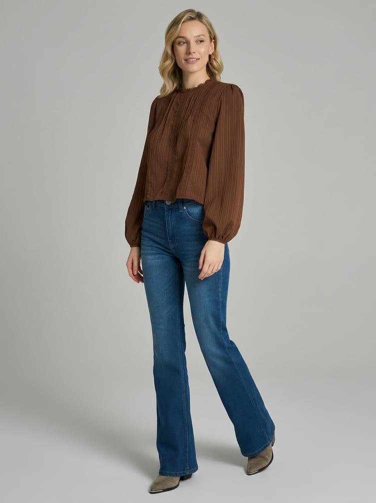 Кружевная блузка нарядная