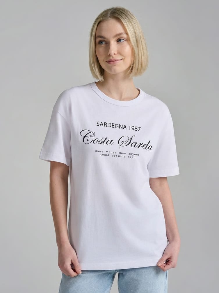 Футболка хлопковая с надписью