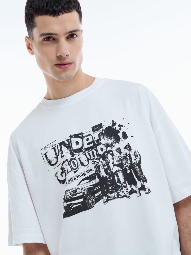 Футболка с принтом Underground