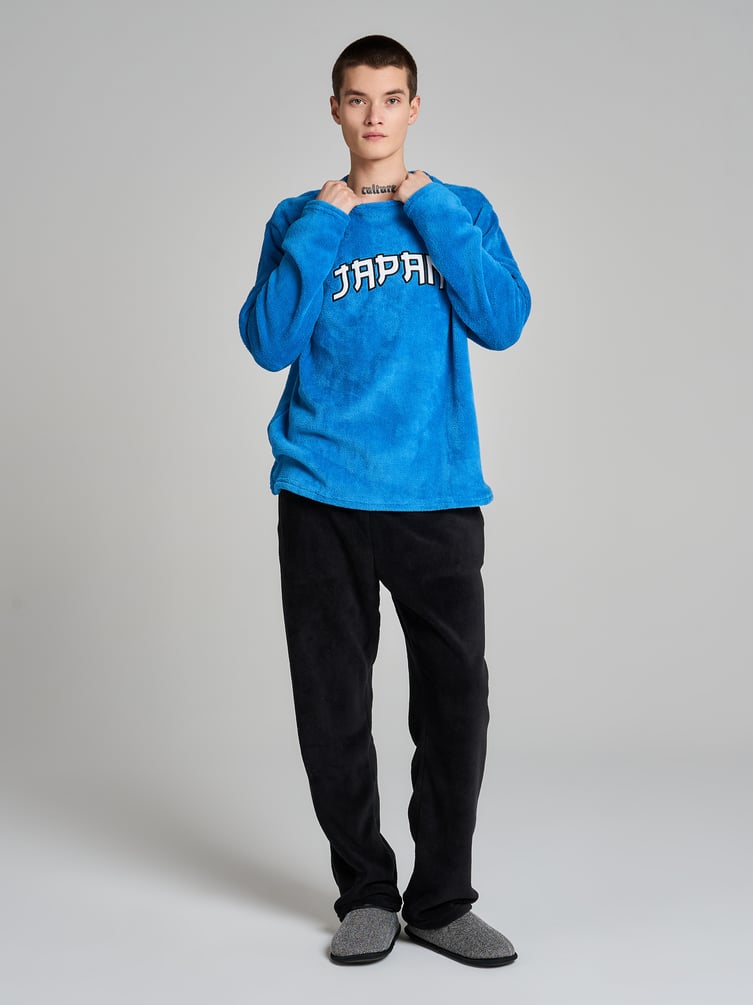 Пижама плюшевая Japan с лонгсливом и брюками