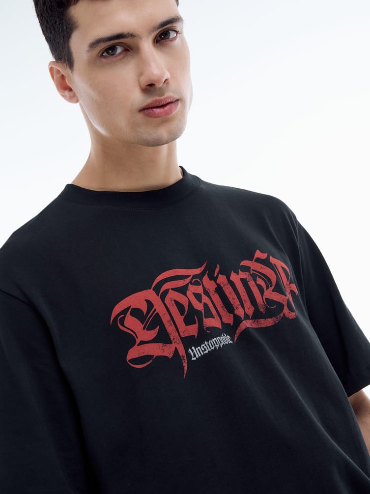 Футболка из хлопка с надписью Destiner