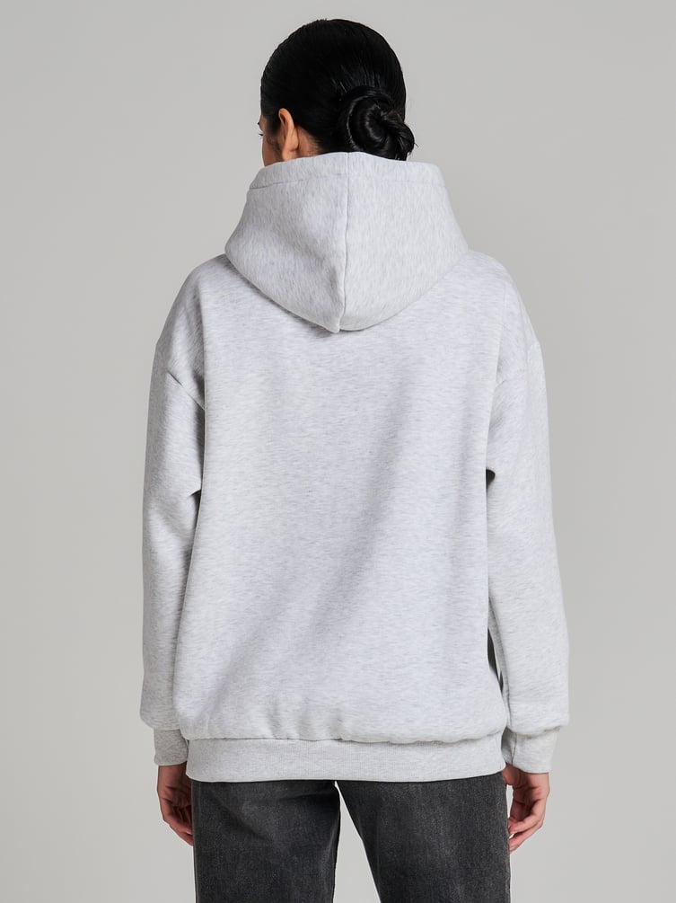 Утепленное худи оверсайз с начесом