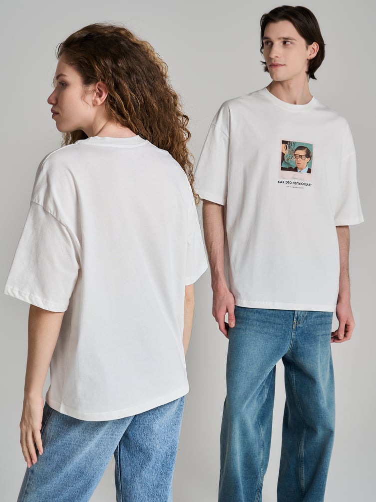 Футболка оверсайз с принтом Мосфильм