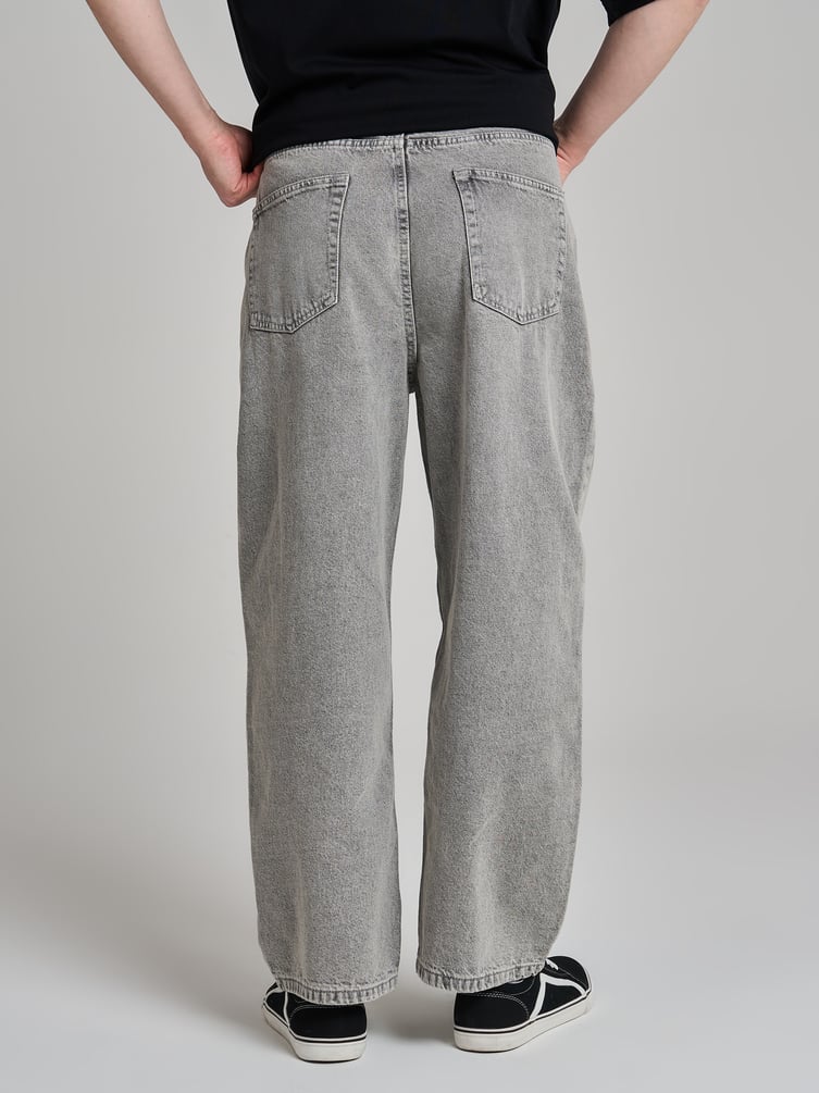 Джинсы багги широкие