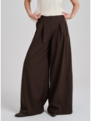 Брюки палаццо классические с защипами