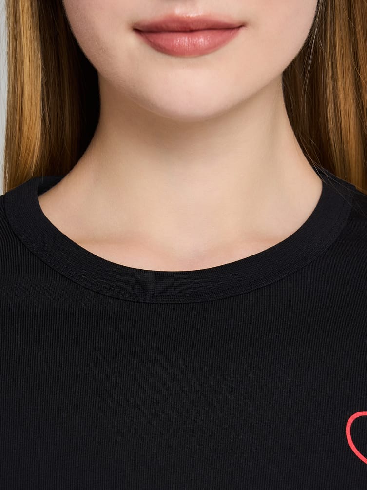 Хлопковая футболка с принтом