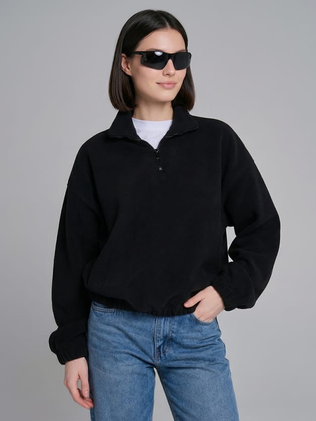 Свитшот флисовый с высоким горлом