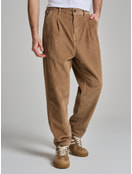 Вельветовые зауженные брюки