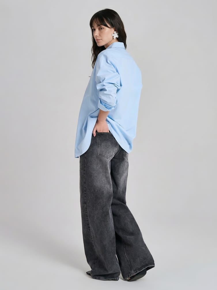 Джинсы широкие