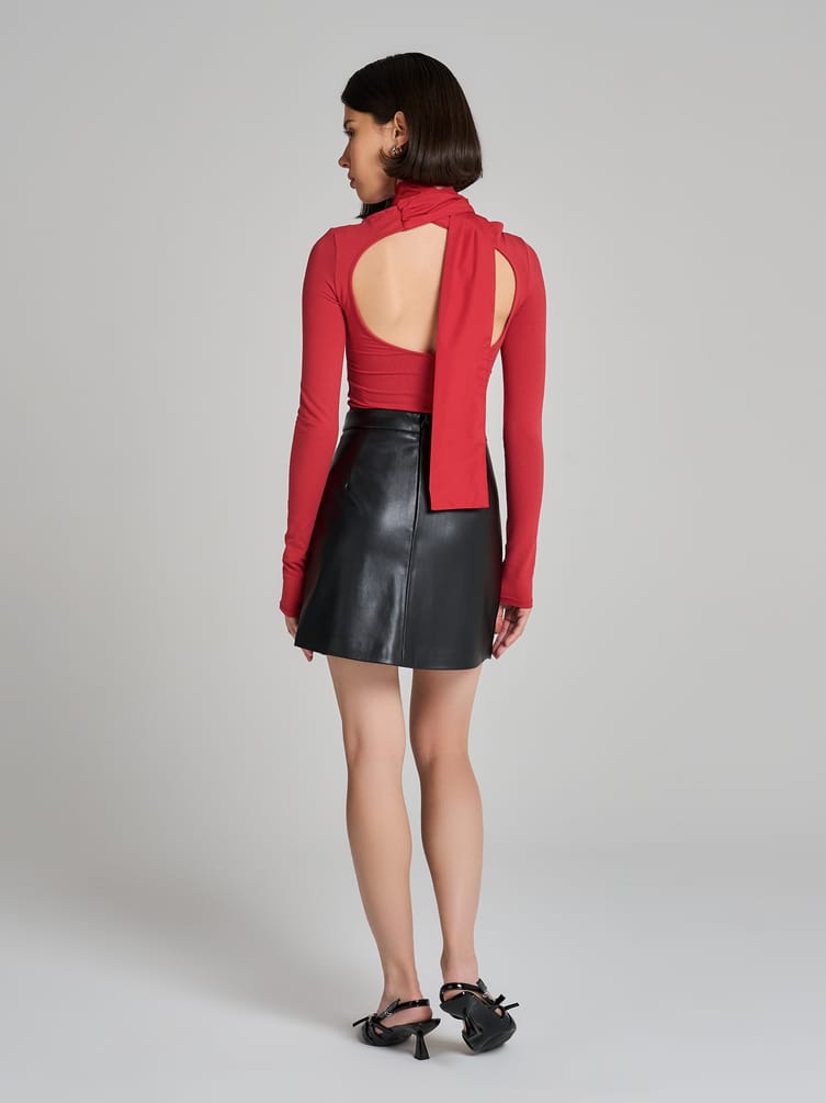 Боди-блузка с бантом на спине