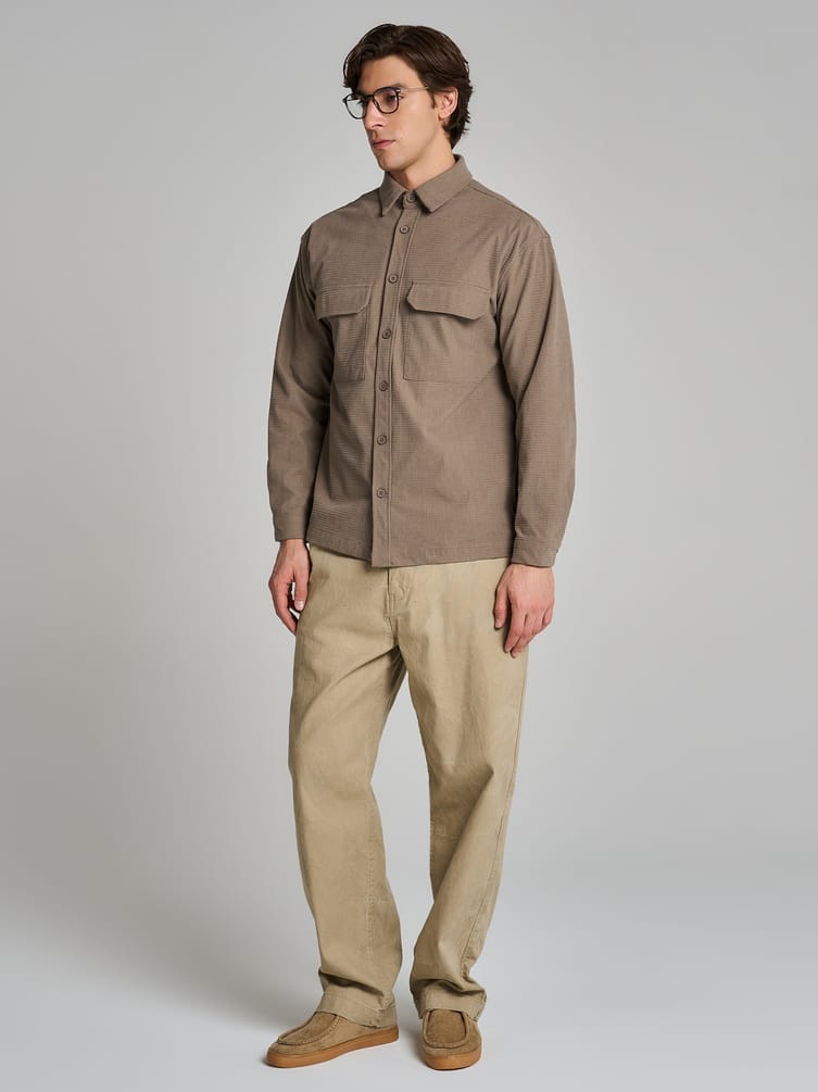 Рубашка вельветовая классическая