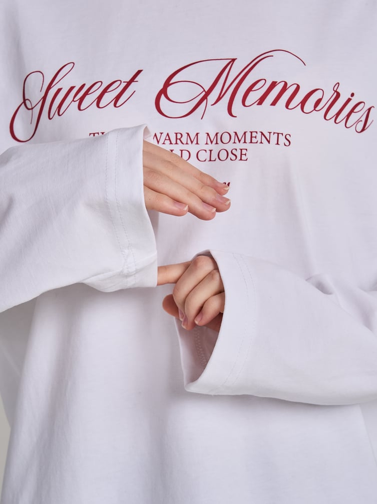 Лонгслив оверсайз с надписью