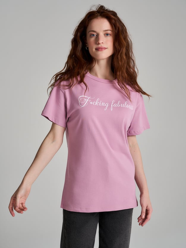 Футболка оверсайз с принтом на спине