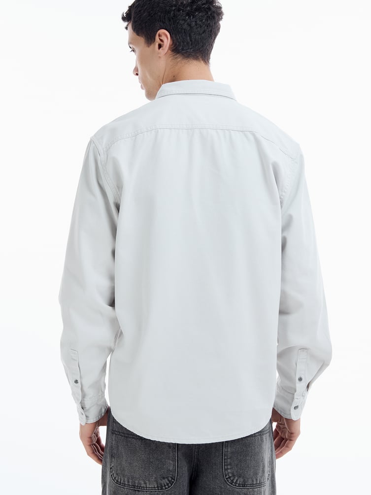 Плотная рубашка с длинным рукавом