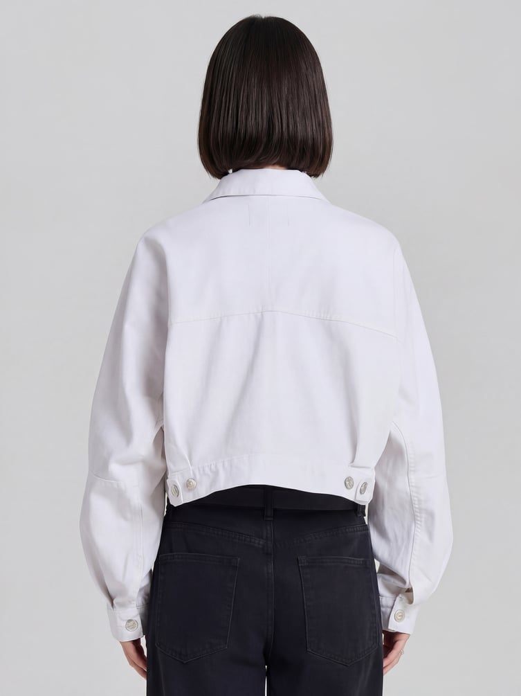 Куртка джинсовая оверсайз укороченная