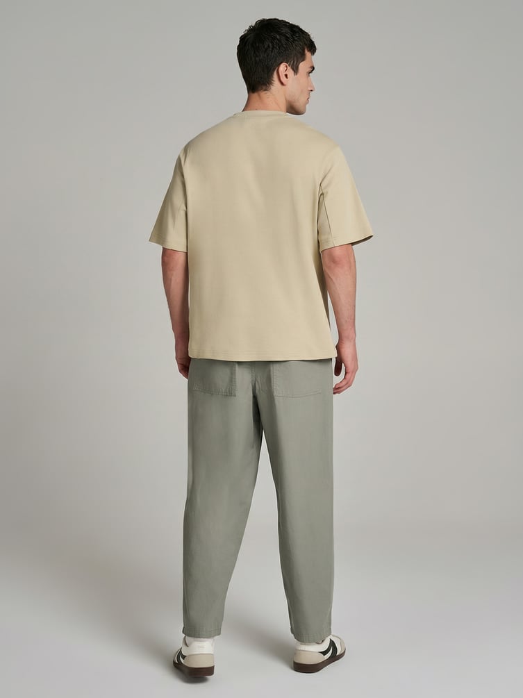 Брюки повседневные зауженные на резинке