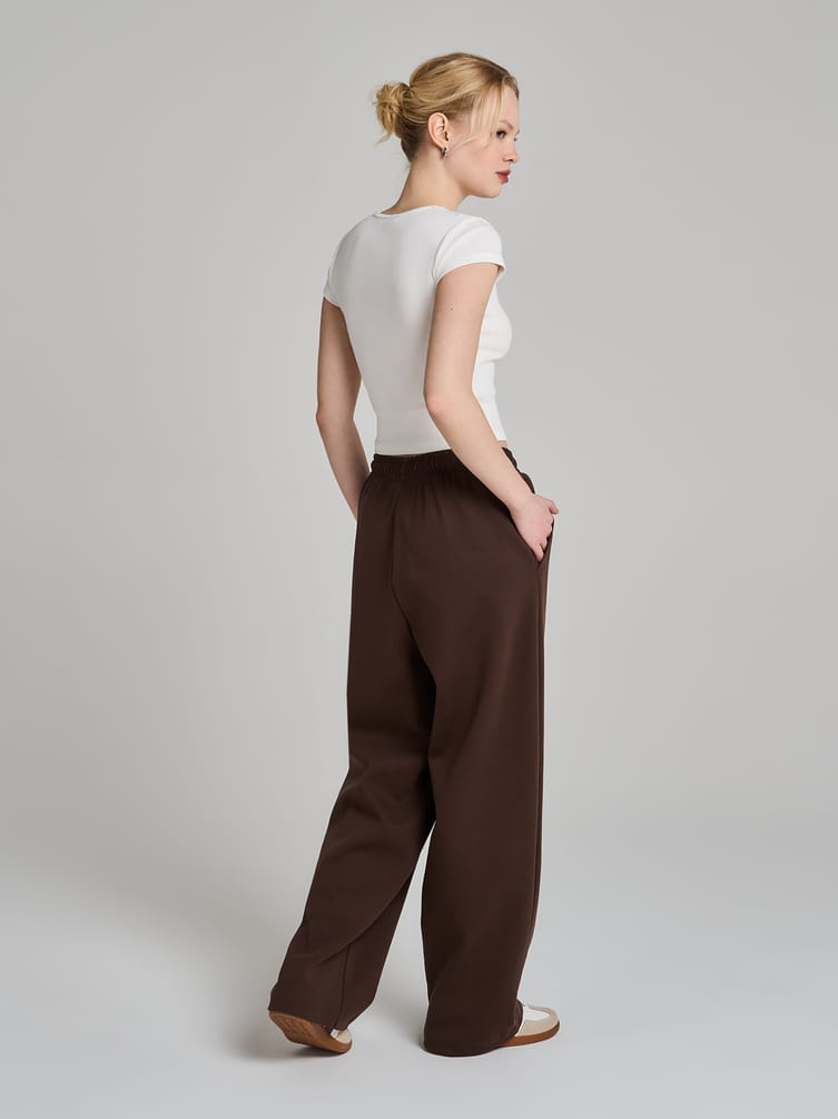 Брюки спортивные широкие