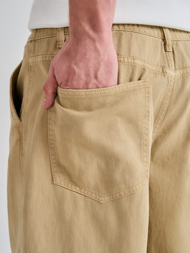 Джинсы широкие на резинке