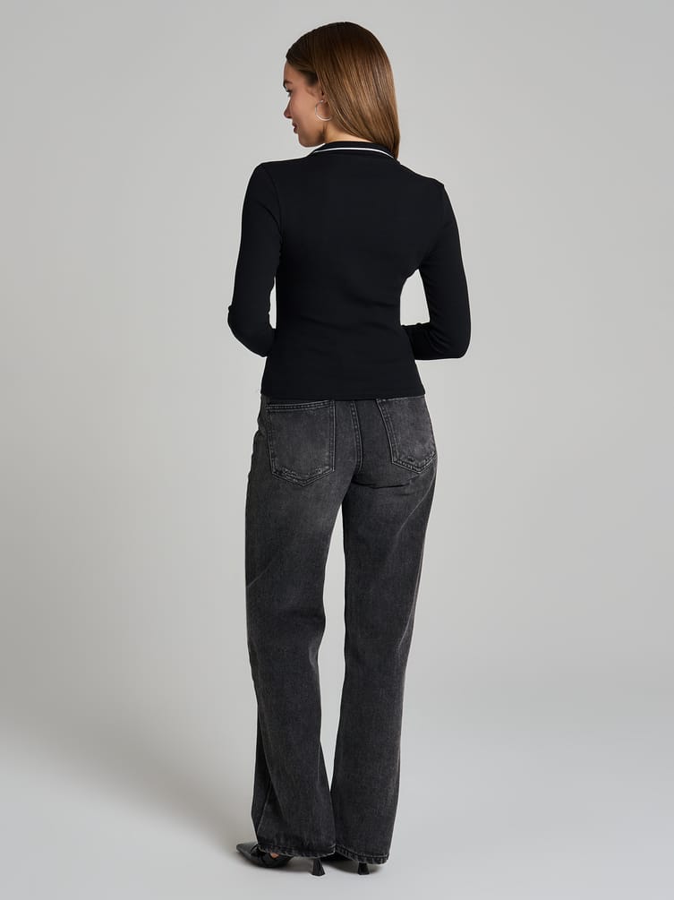 Рубашка-поло с длинным рукавом