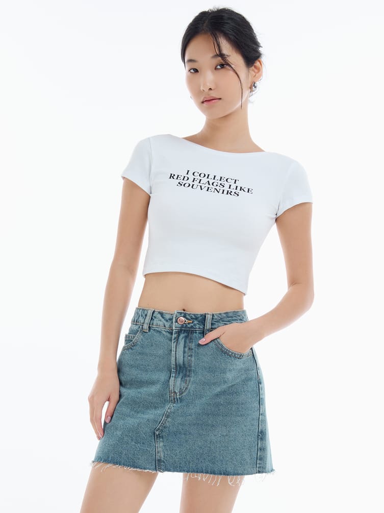 Хлопковая футболка с надписью