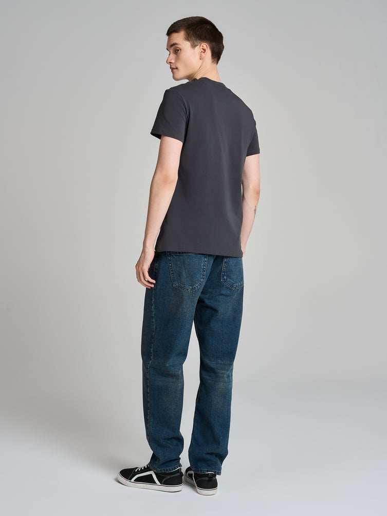 Футболка облегающая с принтом