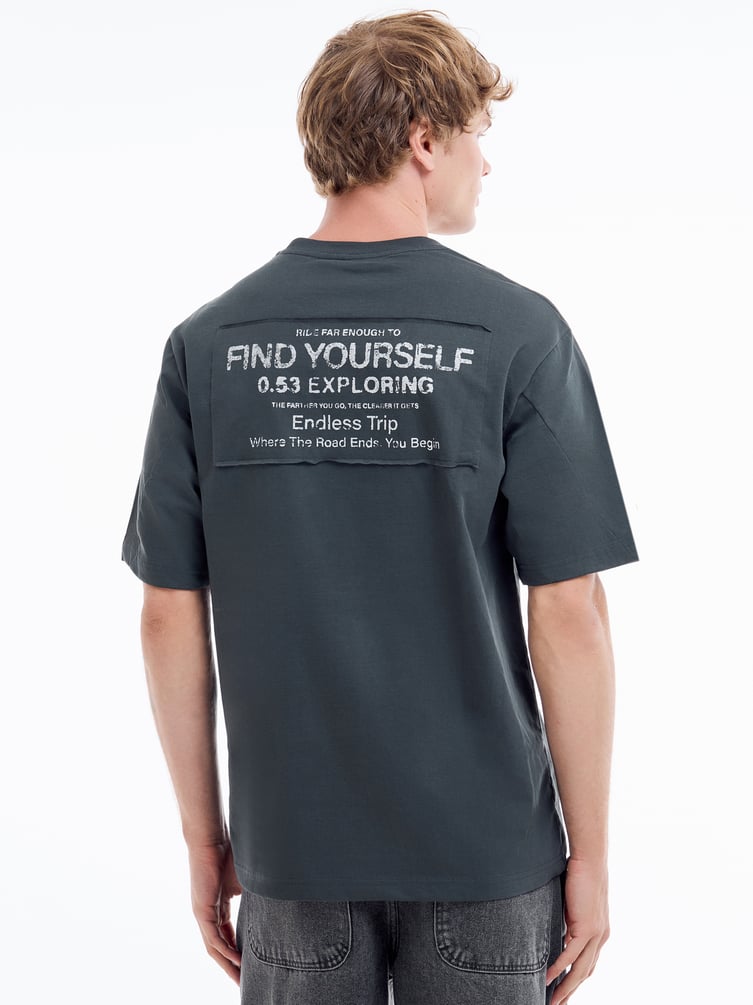 Хлопковая свободная футболка