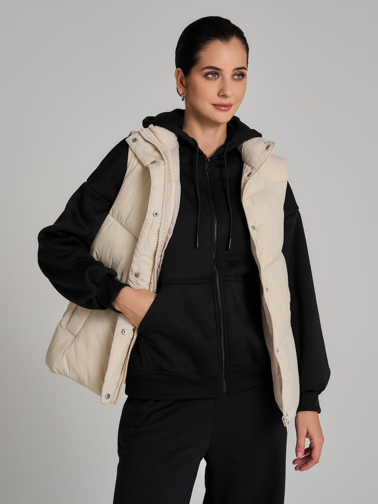 Утепленная толстовка оверсайз с начесом