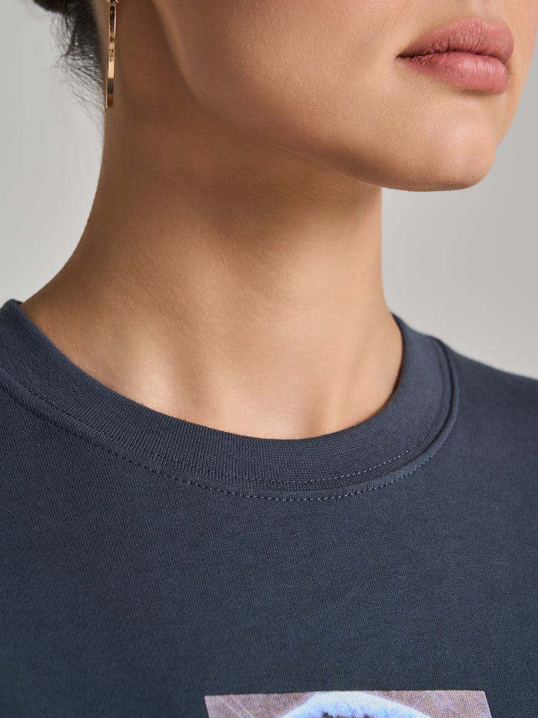 Футболка оверсайз с принтом котика