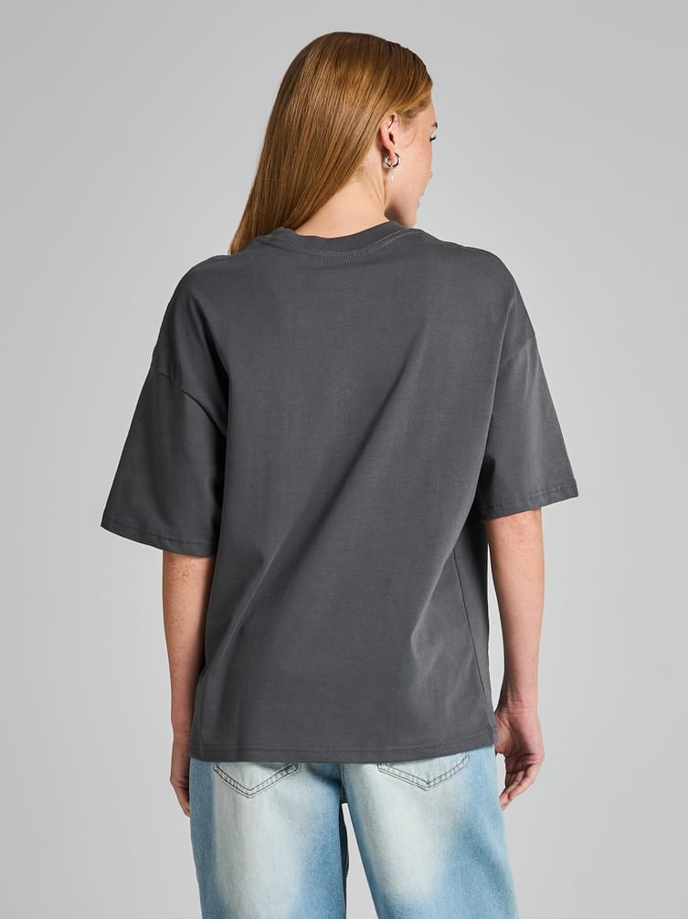 Футболка оверсайз с принтом