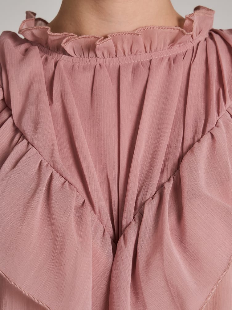 Блузка бохо с рюшами