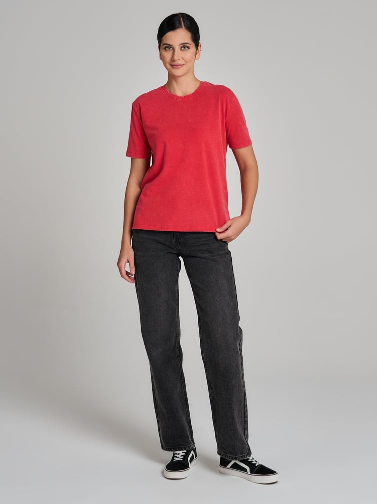 Футболка оверсайз с вареным эффектом