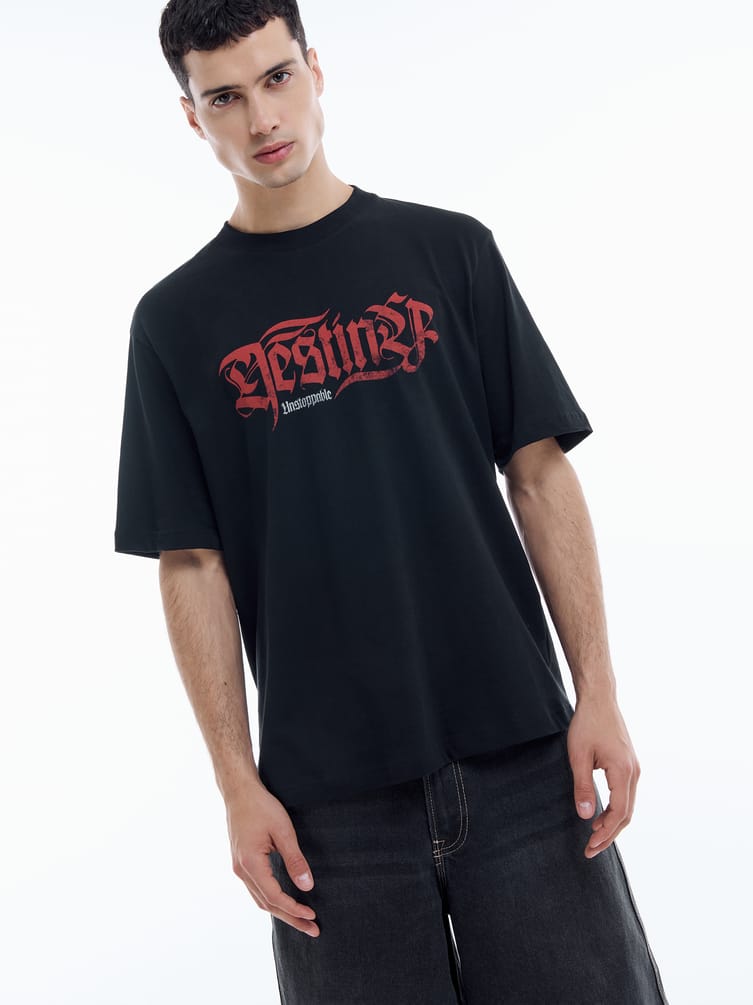 Футболка из хлопка с надписью Destiner