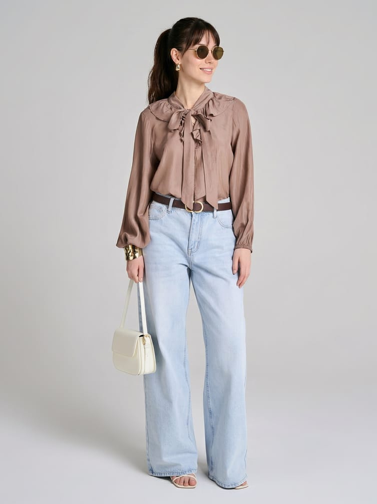 Джинсы широкие