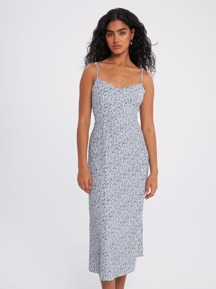 Сарафан миди на бретелях