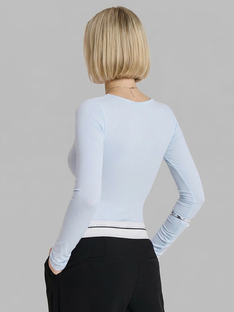 Боди с длинным рукавом